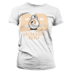 Hvid Star Wars T-shirt til damer med BB-8