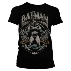Sort Batman Caped Crusader T-shirt Dame