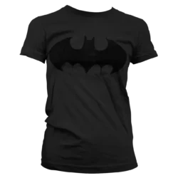 Sort Batman Inked Logo T-shirt Dame