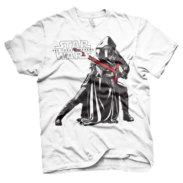 Hvid Star Wars Kylo Ren Pose T-Shirt