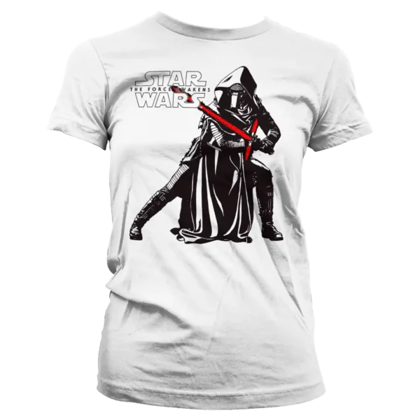 Hvid Kylo Ren T-shirt til damer