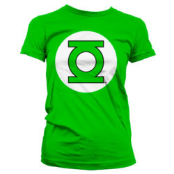 Grøn Green Lantern T-shirt til damer med Logoet trykt på brystet