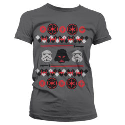 Grå Jule T-shirt til damer med Star Wars tema