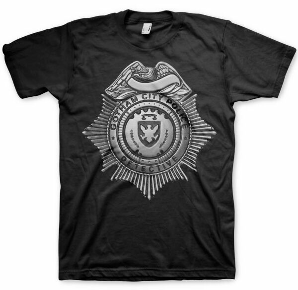 Sort Gotham Detective Shield T-shirt