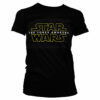 Sort t-shirt til damer med logoet fra the force awakens