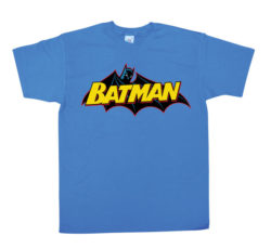 Blå Batman Comics Logo T-shirt