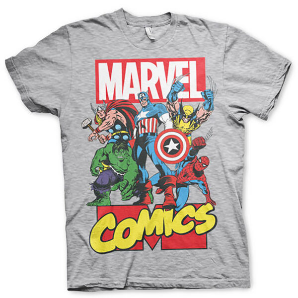 Grå Marvel Comics Heroes T-shirt