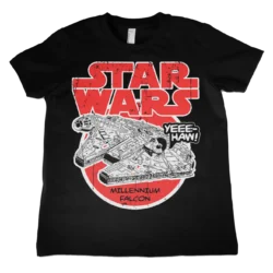Sort Star Wars Millennium Falcon Børne T-Shirt