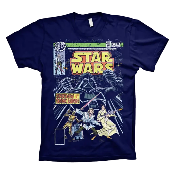 Navy Blue Star Wars Shadow Of A Dark Lord T-shirt