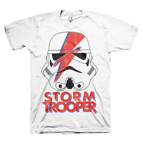 Hvid Star Wars Ziggy Stormtrooper med tekst T-shirt