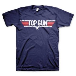 Navy Blue Top Gun Logo T-shirt