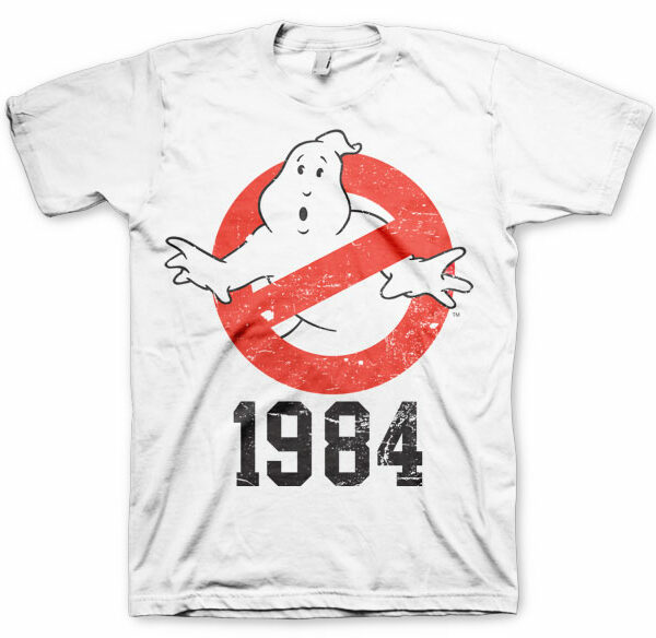 Hvid Ghostbusters 1984 T-shirt