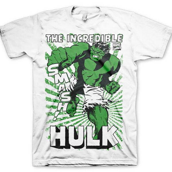 Hvid The Hulk Smash T-shirt