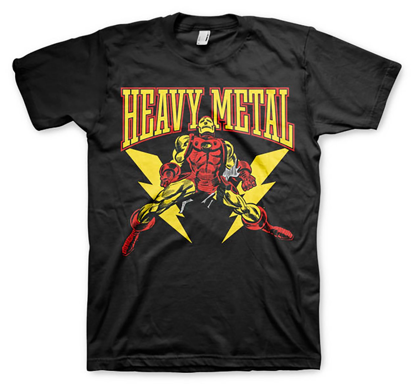 Sort Iron Man Heavy Metal T-shirt