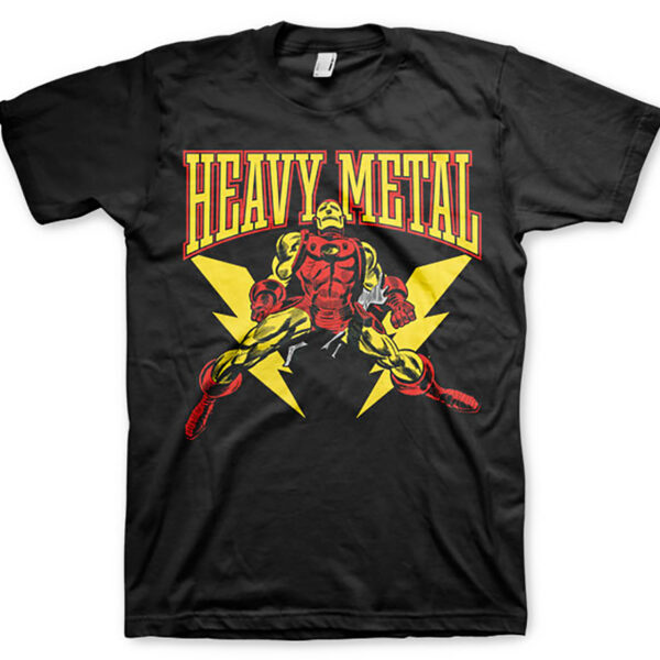 Sort Iron Man Heavy Metal T-shirt