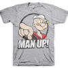 Grå Skipper Skræk Man Up! T-shirt