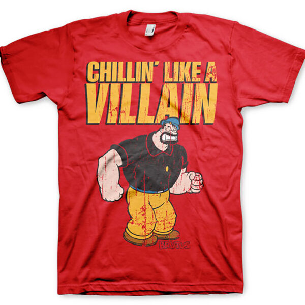 Rød Skipper Skræk Brutus Chillin’ Like A Villain T-shirt