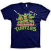 Navy Blue Turtles Distressed Group T-shirt