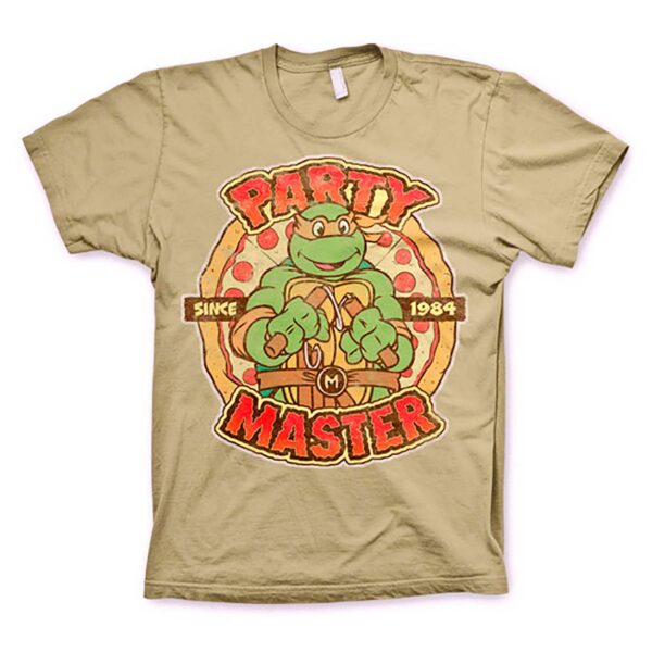 Sandfarvet Turtles Party Master Since 1984 T-shirt