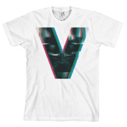 Hvid Star Wars Darth Vader “V” T-shirt