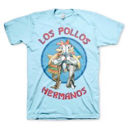 Sky Blue Los Pollos Hermanos Breaking Bad T-shirt