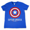 Blå Captain America Logo Børne T-Shirt