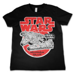 Sort Star Wars Millennium Falcon Børne T-Shirt