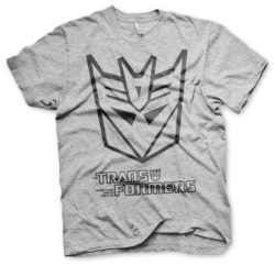 Grå Transformers Decepticon Simple Logo T-shirt