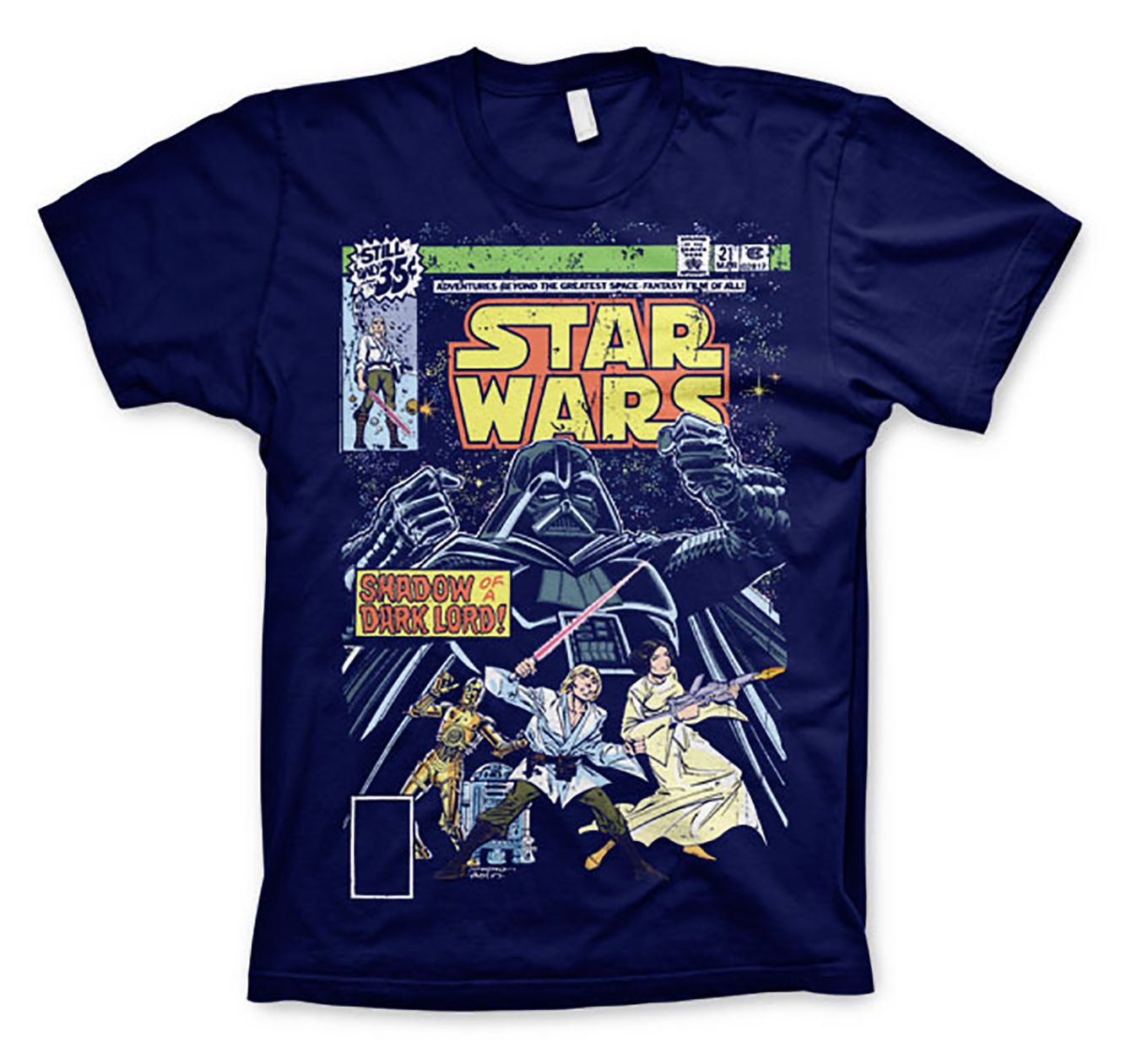 Navy Blue Star Wars Shadow Of A Dark Lord T-shirt