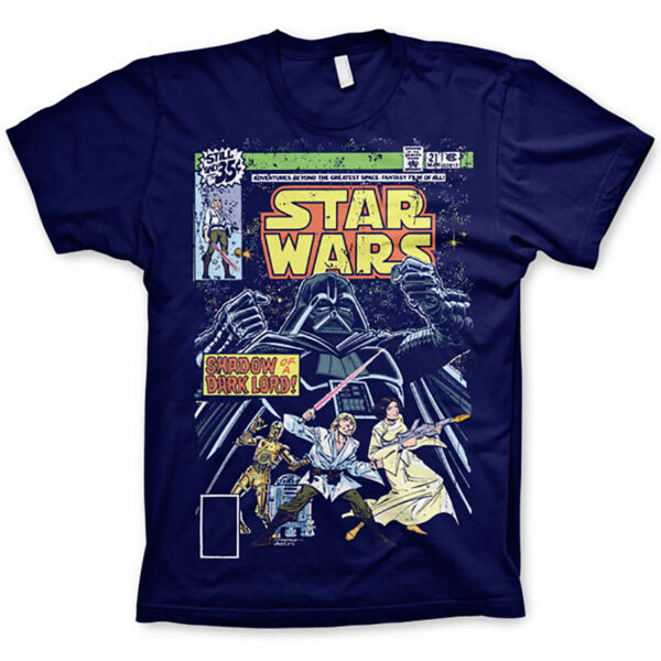 Navy Blue Star Wars Shadow Of A Dark Lord T-shirt