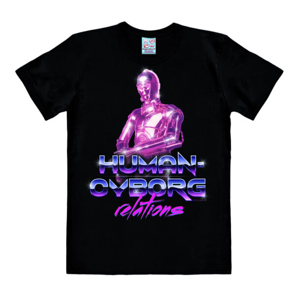 Sort Star Wars C-3PO Neon T-shirt