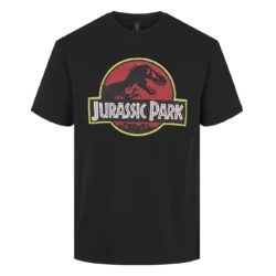 Sort Jurassic Park Logo T-shirt