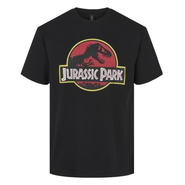 Sort Jurassic Park Logo T-shirt