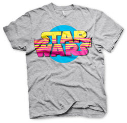 Grå Star Wars Retro Logo T-shirt