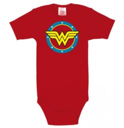 Rød Wonder Woman Logo Baby Body