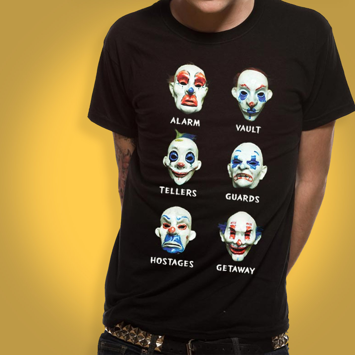 The Dark Knight Joker Masks T-shirt