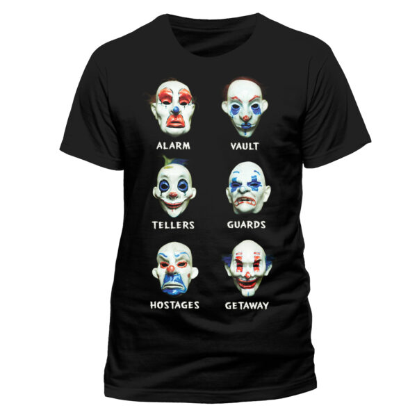 Sort The Dark Knight Joker Masks T-shirt