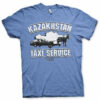 Blå Borat Kazakhstan Taxi Service T-shirt