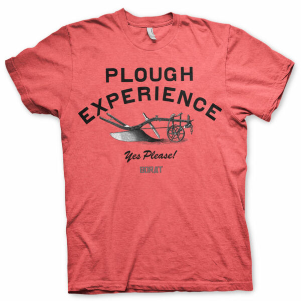 Rød Borat Plough Experience T-shirt