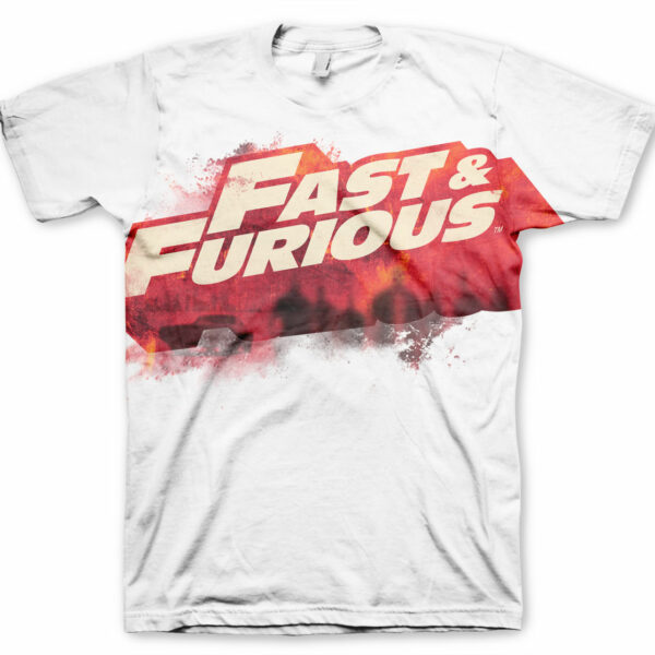 Hvid The Fast & The Furious Logo T-shirt