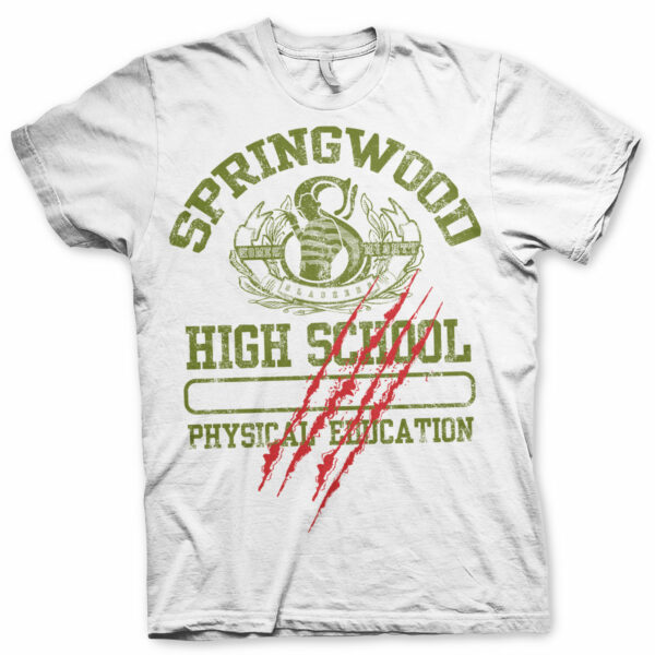 Hvid Nightmare On Elm Street Springwood High School T-shirt