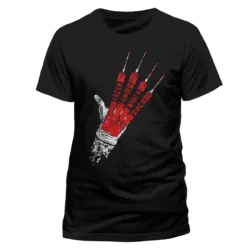 Sort Nightmare On Elm Street Fresh Meat T-shirt