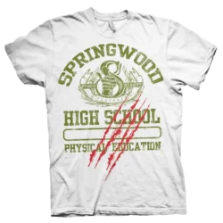 Hvid Nightmare On Elm Street Springwood High School T-shirt