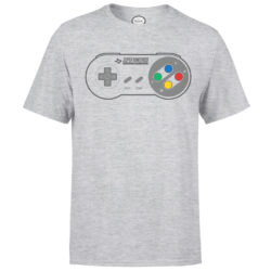 Grå Super Nintendo Controller T-shirt