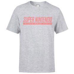 Grå Super Nintendo Logo T-shirt