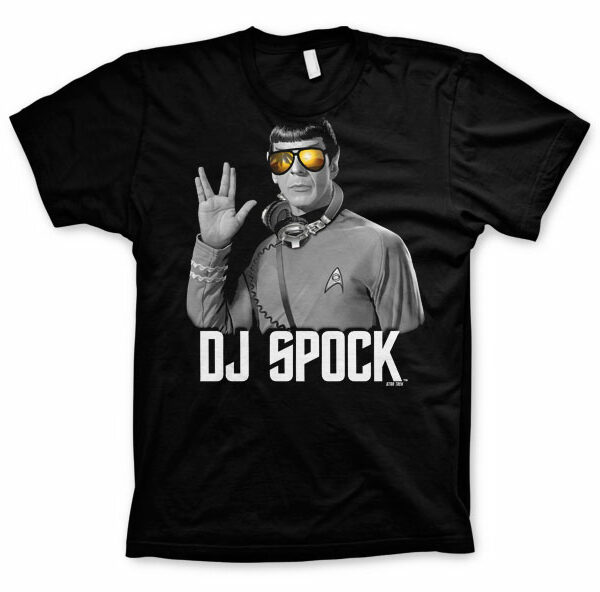 Sort Star Trek DJ Spock T-shirt