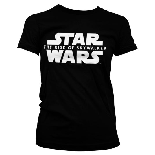Sort T-shirt til damer Star Wars The Rise of Skywalker logoet trykt på brystet