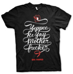 Sort Die Hard Yippee Ki Yay Motherf**ker T-shirt