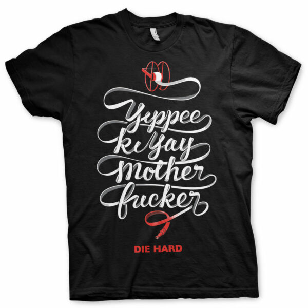 Sort Die Hard Yippee Ki Yay Motherf**ker T-shirt