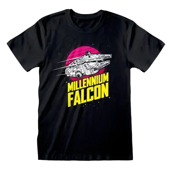 Sort Star Wars Millennium Falcon T-shirt